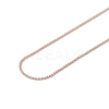 Ion Plating(IP) 304 Stainless Steel Serpentine Chain Necklace for Men Women NJEW-G076-01A-RG-3
