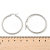 Tarnish Resistant 304 Stainless Steel Hoop Earrings EJEW-F105-08P-4