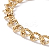 Ion Plating(IP) 304 Stainless Steel Curb Chain Bracelet with Toggle Clasp for Women BJEW-E017-01G-2