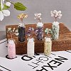 6Pcs 6 Style Natural Gemstone Chip Money Tree Display Decorations DJEW-SZ0001-07-3