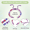 10Pcs 10 Colors Handmade Polymer Clay Adjustable Heishi Bracelet Making AJEW-TAC00053-3