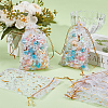 50Pcs Gold Stamping Moon & Star Organza Drawstring Gift Storage Bags OP-BBC0001-03B-01-4