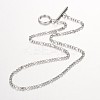 304 Stainless Steel Figaro Chain Necklace NJEW-JN01290-1