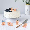 6Pcs Cute Resin Bear Figurines JX316A-5