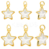 10Pcs 2 Styles Brass Charms KK-BBC0019-20A-1