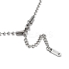 Non-Tarnish 304 Stainless Steel Ball Chain Necklace LS-NJEW-D045-03P-3