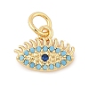 Brass Micro Pave Cubic Zirconia Pendants KK-U056-08G-1