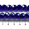 Electroplate Transparent Glass Beads Strands EGLA-A035-T10mm-A06-4