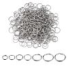 700Pcs 7 Styles 201& 304 Stainless Steel Split Rings STAS-CJ0002-17-3