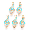 Alloy Enamel Pendants ENAM-S121-021-2