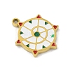 304 Stainless Steel Enamel Pendants STAS-U039-02G-2