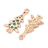 Christmas Theme Alloy Enamel Pendants FIND-I065-02E-KCG-2