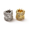 Rack Plating Brass Micro Pave Cubic Zirconia European Beads KK-C010-42-1