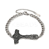 304 Stainless Steel Enamel Link Bracelets BJEW-P356-01A-P-4