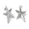 Non-Tarnish 304 Stainless Steel Stud Earrings for Women EJEW-U004-04P-2
