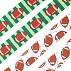 9M 2 Styles Rugby Theme Heat Transfer Polyester Grosgrain Ribbons OCOR-GF0005-05C-6