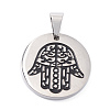 304 Stainless Steel Pendants STAS-Z027-05P-1