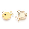 Light Gold Plated Alloy Pendants ENAM-T009-19B-1