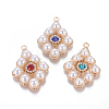 Plastic Imitation Pearl Beads Pendants IFIN-F156-10LG-1