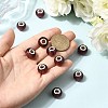 Handmade Silver Foil Glass European Beads X-LPDL-R008-02-5