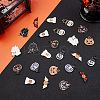 24Pcs 6 Style 2 Colors Alloy Enamel Pendants ENAM-PH0001-75-3