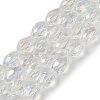 Transparent Electroplate Glass Beads Strands EGLA-N013-T10mm-B01-1