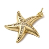Brass Micro Pave Cubic Zirconia Pendants KK-H092-02A-G-2