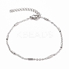 304 Stainless Steel Cable Chain Bracelets BJEW-JB05653-1
