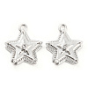 Brass Micro Pave Cubic Zirconia Charms KK-E090-35P-1