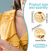 80Pcs Alloy Beads FIND-GO0002-08-2