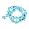 Christmas Transparent Glass Beads Strands LAMP-M021-02H-1