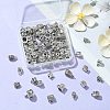 100Pcs 20 Styles Tibetan Style Alloy Tube Bails FIND-CJ0002-13-8