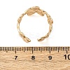 Brass Adjustable Open Cuff Rings for Women RJEW-R021-01G-5