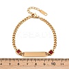 304 Stainless Steel Link Bracelets BJEW-A146-03G-7