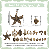 80Pcs 20 Style Tibetan Style Alloy Pendants Sets TIBEP-FG0001-03-2