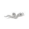 Brass Micro Pave Clear Cubic Zirconia Pendants LS-KK-S505-03P-02-2