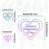 Valentine's Day Stainless Steel Metal Cutting Dies Stencils DIY-WH0289-090-3