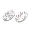 Rack Plating Textured Alloy Pendants PALLOY-T095-15P-2