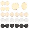 24Pcs 4 Style PVD Vacuum Plating 304 Stainless Steel Pendants STAS-PH0003-80-1