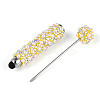 ABS Imitation Pearl & Polymer Clay Pave Rhinestone Touch Screen Stylus AJEW-T013-06I-3