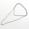 Tarnish Resistant 304 Stainless Steel Ball Chain Necklace Making NJEW-R225-07-1
