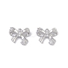 Brass Micro Pave Clear Cubic Zirconia Pendants KK-K351-46A-P-1