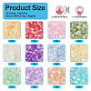 144G 12 Colors Transparent Spray Painted Glass Beads EGLA-TA0013-13-5