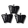 Natural Obsidian Carved Pendants G-B067-01F-1
