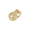 Brass Micro Pave Cubic Zirconia Charms KK-H077-02G-03-2