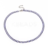 Enamel Wheat Link Chain Necklace NJEW-P220-02P-02-1