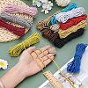15 Bundles 15 Colors Round Polyester Twisted Cord WCOR-PH0001-05-3