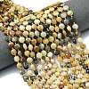 Natural Flower Amazonite Beads Strands G-C116-A72-02-1