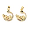 Mother's Day Brass Micro Pave Cubic Zirconia Pendants KK-M324-02C-G-1