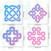 Stainless Steel Cutting Dies Stencils DIY-WH0238-074-3